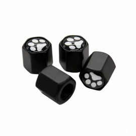 HAUSNN 4Pcs/Pack Cute Lovely Dog Paw Logo Car Badge Tyre Dust Cap Wheel Tire Valve Caps For Suzuki Mazda Toyota Lexus Ford VW