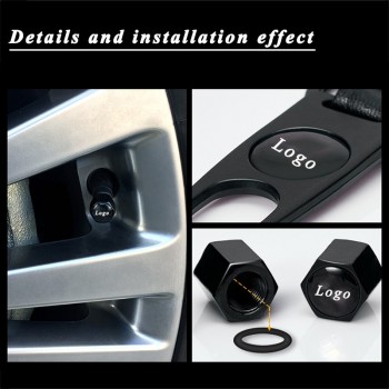 For Jaguar R Logo Car Tire Valve Cap Metal Auto Wheel Covers with Keychain for Jaguar XF X Type XJ S Type F Type Car Accessories