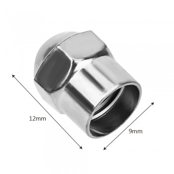 100Pcs Car Wheel Tire Valve Stem Cap Motorcycle Round Head Tyre Air Pressure Cap Airtight Cover Chrome Plated Tire Accessories