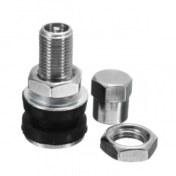 4Pcs/set 3.2x1.5cm Brass+Rubber Tire Wheel Valve Tubeless Stem For Motorcycle Car Bike