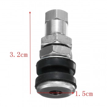 4Pcs/set 3.2x1.5cm Brass+Rubber Tire Wheel Valve Tubeless Stem For Motorcycle Car Bike