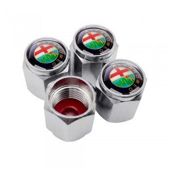 Auto Accessories Tire Valve Cover Valve Stem Caps Car Valve Cap for Alfa Romeo Mito 159 Giulia Giulietta GT Spider Brera 147gt