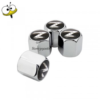 Car Accessories Wheels Tire Valve Stem Caps For Z Logo For Nissan Z Pathfinder Sunny Bluebird 350Z 370Z Leaf Murano Tiida Almera