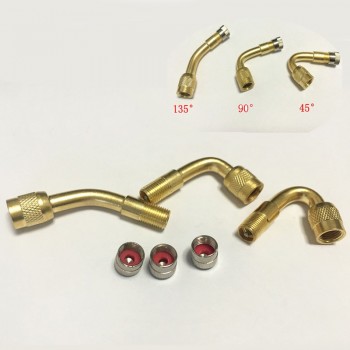 * DSYCAR 1Pcs Motorcycle Car 45,90,135 Degree Angle Valve Adaptor Tyre Tube Extension Adapter for Universal Cars Moto Bike