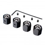 Cute Paw Bear Anti Theft Wheel Tire Valve Caps Dust Anti Leak 4pcs Valves Car Styling Accessories Air Cap Tyre For Opel