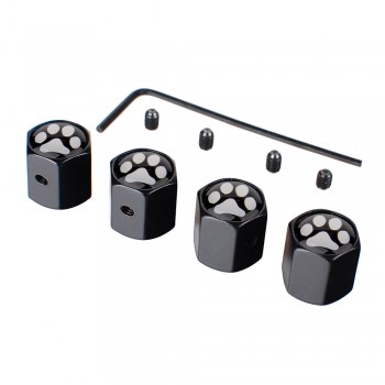 Cute Paw Bear Anti Theft Wheel Tire Valve Caps Dust Anti Leak 4pcs Valves Car Styling Accessories Air Cap Tyre For Opel
