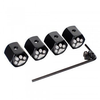 Cute Paw Bear Anti Theft Wheel Tire Valve Caps Dust Anti Leak 4pcs Valves Car Styling Accessories Air Cap Tyre For Opel