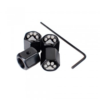 Cute Paw Bear Anti Theft Wheel Tire Valve Caps Dust Anti Leak 4pcs Valves Car Styling Accessories Air Cap Tyre For Opel