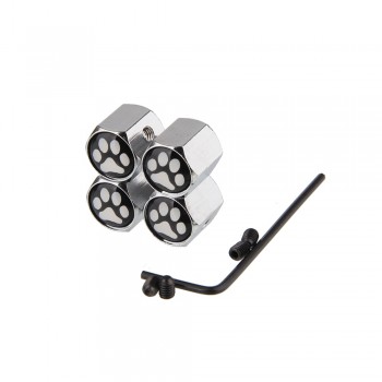 Cute Paw Bear Anti Theft Wheel Tire Valve Caps Dust Anti Leak 4pcs Valves Car Styling Accessories Air Cap Tyre For Opel