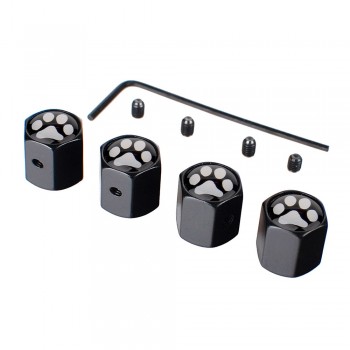 Cute Paw Bear Anti Theft Wheel Tire Valve Caps Dust Anti Leak 4pcs Valves Car Styling Accessories Air Cap Tyre For Opel
