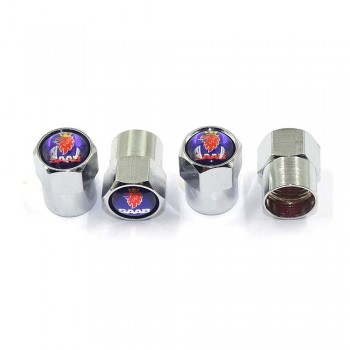 4pcs New Style Car Badge Wheel Tire Valve Cap Tyre Dust Cap For BMW opel  alfa lada renault audi Nissan Volvo Mustang Daica SAAB