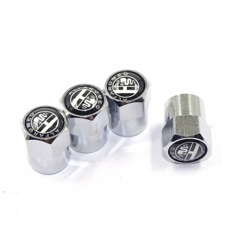 4pcs New Style Car Badge Wheel Tire Valve Cap Tyre Dust Cap For BMW opel  alfa lada renault audi Nissan Volvo Mustang Daica SAAB