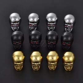 4Pcs/lot Universal Skull Car Tire Valve Cap Wheel Dust Cover For BMW Audi VW Honda Nissan Ford Car Moto Bike Styling Accessories