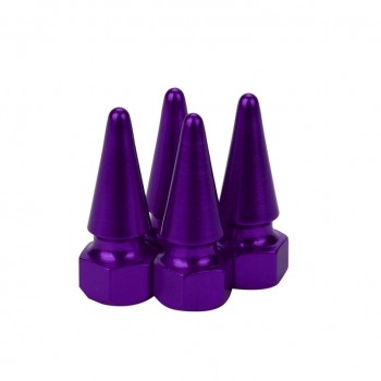 Car-styling AUTO 4x Aluminum Bullet  Car Truck Air Port Cover Tire Cone Rim Valve Wheel Stem Caps  August3