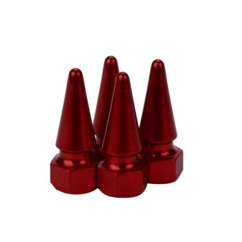 Car-styling AUTO 4x Aluminum Bullet  Car Truck Air Port Cover Tire Cone Rim Valve Wheel Stem Caps  August3