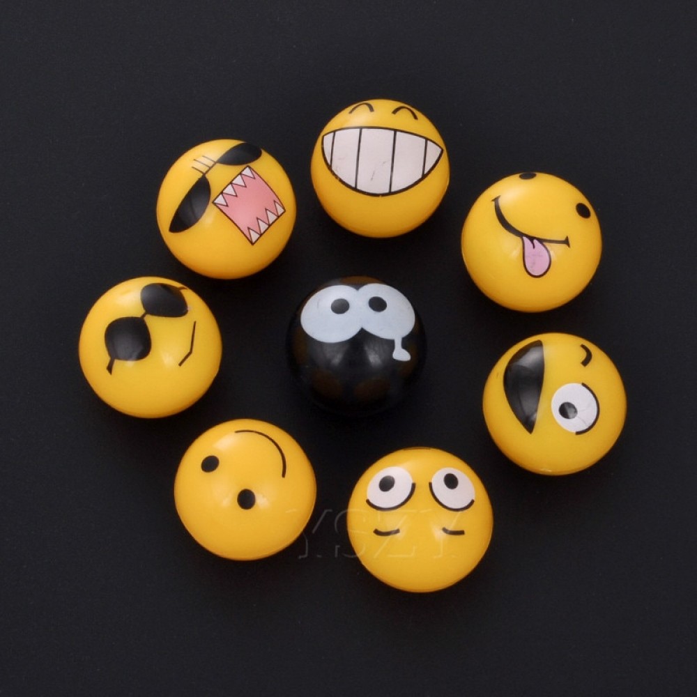4Pcs/lot Universal Moto Bike Car Tire Valve Cap Wheel Dust Covers Yellow Smile Face Ball Car Styling For Audi Ford BMW Chevrolet
