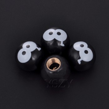 4Pcs/lot Universal Moto Bike Car Tire Valve Cap Wheel Dust Covers Yellow Smile Face Ball Car Styling For Audi Ford BMW Chevrolet
