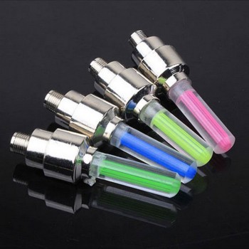 2pcs Neon Lights Color Tyre Wheel Valve Cap Light LED Lamp Flash Car Tire Valve Caps Air Cover Tire Rim Valve Wheel Stem Cap