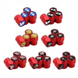 Metal Wheel Tire Valve Cap Anti-theft Valve Cover Red Auto Decoration for Honda Type R Mugen Lada Priora Granta Renault Duster