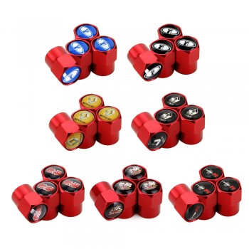 Metal Wheel Tire Valve Cap Anti-theft Valve Cover Red Auto Decoration for Honda Type R Mugen Lada Priora Granta Renault Duster