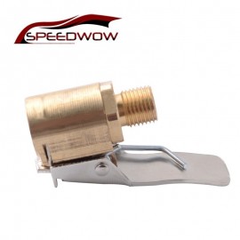 SPEEDWOW 8mm Car Truck Brass Tyre Wheel Tire Clip Adapter Air Chuck Inflator Pump Valve Connector Clamp Car Accessories