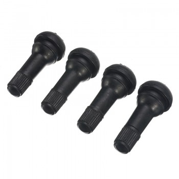 4 PCS TR413 Short Tyre Rubber Valve Stems Auto Black Snap-In Tire Valve Car Styling