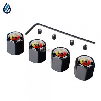 Car Styling Wheel Tire Valve Stems Cap Anti-Theft Cover For Abarth Fiat Siena Palio 500L 500x Doblo 595 695 Linea Fiorino Sedici