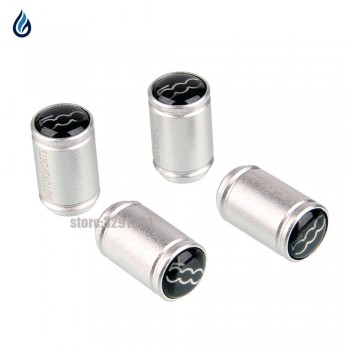 Car Dull Poliish Wheel Tire Valve Caps Cover For Fiat 500 Punto Stilo Bravo Ducato Freemont 124 600 Panda Siena Palio 500L 500x