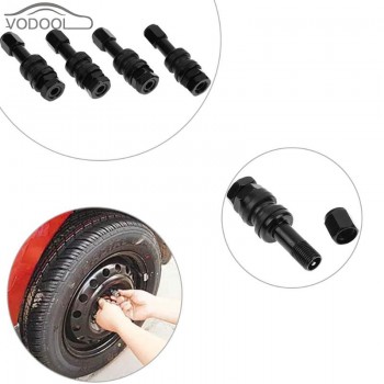 4Pcs Car Auto Stainless Steel Clamp-in Tubeless Wheel Tire Valve Automobiles Metal Tyre Valve Stem Motorcycle Scooter Accessory