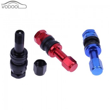 4Pcs Car Auto Stainless Steel Clamp-in Tubeless Wheel Tire Valve Automobiles Metal Tyre Valve Stem Motorcycle Scooter Accessory