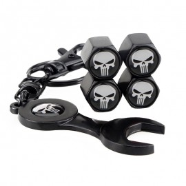 Vehicle Car Wheel Tire Stems Valves Caps Dust Air Skull Logo For Smart Mini Forfour BMW Audi Toyota Honda Ford Renault Jaguar