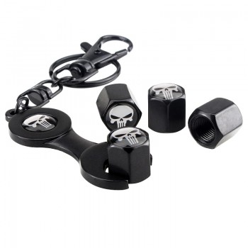 Vehicle Car Wheel Tire Stems Valves Caps Dust Air Skull Logo For Smart Mini Forfour BMW Audi Toyota Honda Ford Renault Jaguar