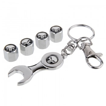 Vehicle Car Wheel Tire Stems Valves Caps Dust Air Skull Logo For Smart Mini Forfour BMW Audi Toyota Honda Ford Renault Jaguar