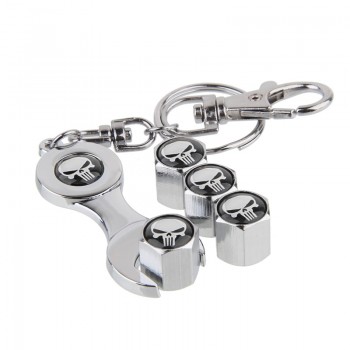 Vehicle Car Wheel Tire Stems Valves Caps Dust Air Skull Logo For Smart Mini Forfour BMW Audi Toyota Honda Ford Renault Jaguar