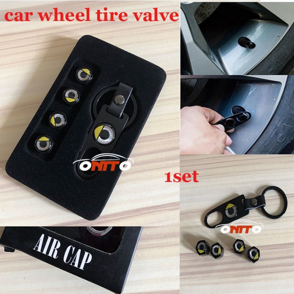 New Car-styling 1set car wheel tire valve stem cap Car badge Covers for Smart fortwo forfour 2013 2014 2015 2016 Wheels Tires