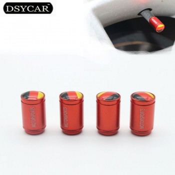 DSYCAR 4Pcs/lot Universal Germany flag Car Moto Bike Tire Wheel Valve Cap Dust covers Car Styling for Fiat Audi Ford Bmw car