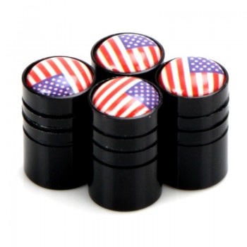 4pcs/set Car Motorcycle Bicycle Automobiles Wheel Tire Valve Caps Dust Cover metal national flag emblem car accessories