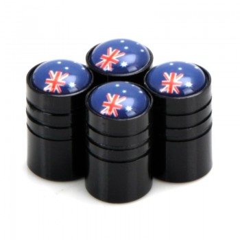 4pcs/set Car Motorcycle Bicycle Automobiles Wheel Tire Valve Caps Dust Cover metal national flag emblem car accessories