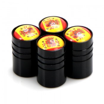 4pcs/set Car Motorcycle Bicycle Automobiles Wheel Tire Valve Caps Dust Cover metal national flag emblem car accessories
