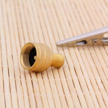 Tyre Valve Reducer Cap Cat Loader Earthmover EM Wheel Large Bore Tractor Copper Interior Tire Valve Converter Accessories