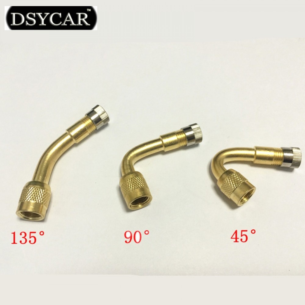 DSYCAR 45,90,135 Degree Angle Motorcycle Bike Car Valve Adaptor Tyre Tube Extension Adapter For Fiat Audi Ford Bmw VW Honda Jeep