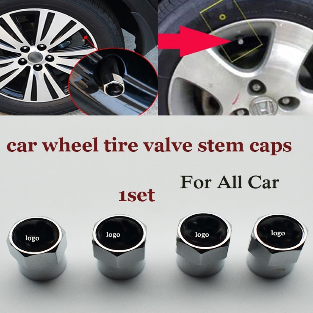 6corners car wheel valve stem cap For bmw Audi benz vw kia prosche peuget Ford jeep Benz ...1set auto wheel tire valve covers