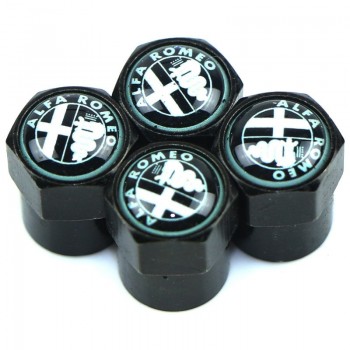 4pcs Carbon black New Style Car Badge Wheel Tire Valve Cap Tyre Dust Cap For opel opc alfa lada renault MAZDA Great Wall