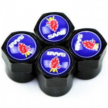 4pcs Carbon black New Style Car Badge Wheel Tire Valve Cap Tyre Dust Cap For opel opc alfa lada renault MAZDA Great Wall