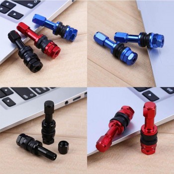 High Quality 4pcs Car Auto Clamp-in Tubeless Tyre Tire Wheel Valve Stems Stainless Steel For Motorcycles Scooters Bicycle Rims