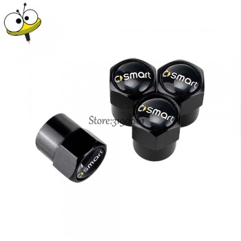 Car Styling Wheel Tire Valve Stem Caps Rim Sticker For Mercedes-BENZ Smart W203 W204 Roadster forstars fortwo forspeed brabus