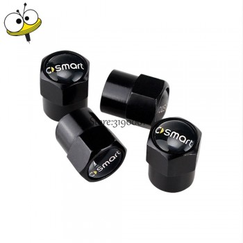 Car Styling Wheel Tire Valve Stem Caps Rim Sticker For Mercedes-BENZ Smart W203 W204 Roadster forstars fortwo forspeed brabus