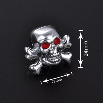 4pcs/lot Universal Skull Bike Moto Car Tires Valve Caps Wheel Tyre Stems Air Cap Dust Airtight Cover For Audi Ford BMW Styling