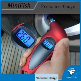 2018 Digital Tire Pressure Gauge Meter LCD Backlight Display Manometer Barometers Tester for Car Truck Motorcycle Bike
