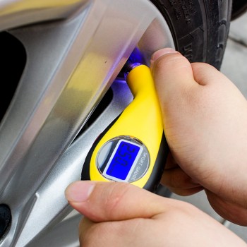 Digital LED Display Car Tyre Air Pressure Gauge Meter Manometer Barometers Tester Tool Car Tire Tool for Auto Car Motorcycle